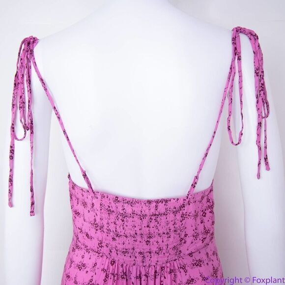 NEW Intimately Free People Caught Up Printed Slip Dress, Pink, Large - Picture 9 of 16
